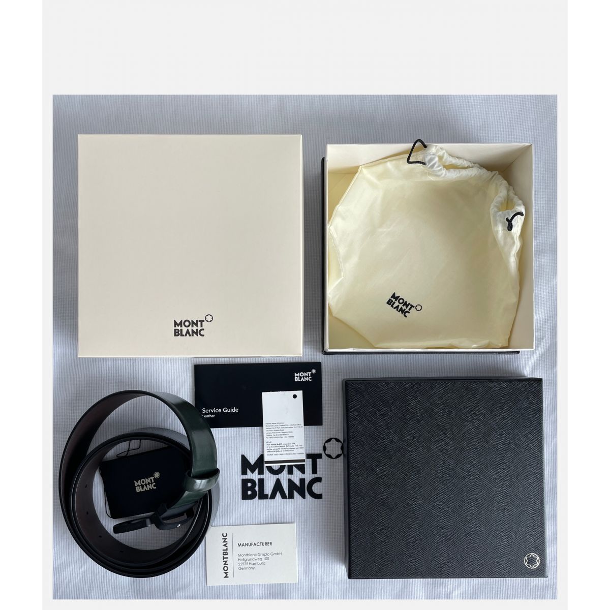 Ремень Montblanc классический широкий темно зеленый | MB129428 Ремень Montblanc классический широкий темно зеленый | MB129428